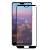 Folie Protectie Ecran Enkay pentru Huawei P20 Pro, Sticla securizata, Full Face, 3D Carbon, Neagra