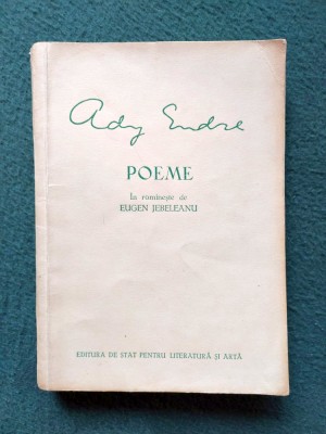 ADY ENDRE - POEME - IN ROMANESTE de EUGEN JEBELEANU foto