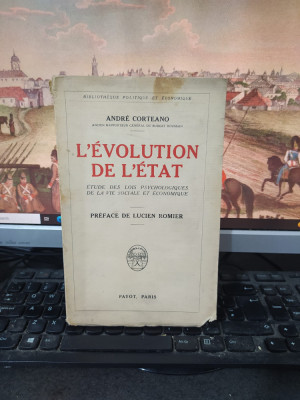 Andre Corteano, Andrei Corteanu, L&amp;#039;Evolution de l&amp;#039;Etat, Payot, Paris 1933, 037 foto