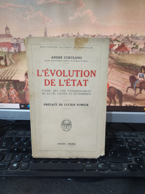 Andre Corteano, Andrei Corteanu, L&amp;#039;Evolution de l&amp;#039;Etat, Payot, Paris 1933, 044 foto