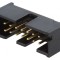 Soclu IDC Tată 14-PIN 2x7 THT 2,54mm Aurit