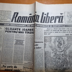 ziarul romania libera 4 iunie 1992-art regele mihai