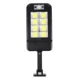 Lampa solara FOXMAG24, cu telecomanda, 160 LED-uri, corp de iluminat exterior, cu incarcare solara, senzor de miscare/lumina