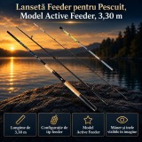 Lansetă Feeder pentru Pescuit, Model Active Feeder, 3,30 m