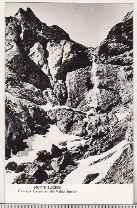 bnk cp Muntii Bucegi - Cascada Caraiman din Valea Jepilor - circulata