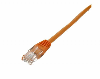 Cablu de retea U UTP Well, cat5e, patch cord, 1m, portocaliu foto