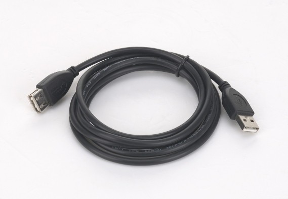 CABLU USB GEMBIRD prelungitor, USB 2.0 (T) la USB 2.0 (M), 1.8m, conectori auriti, negru, &quot;CCP-USB2-AMAF-6&quot; (timbru verde 0.08 lei)