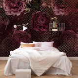 Fototapet Komar Rouge Intense 350x280cm Multicolor, Tapet Decorativ Living, Dormitor, Material Vlies, Montaj Facil cu Adeziv Inclus