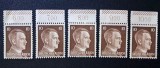 Germania (Deutsches Reich) 1941/1944 "Hitler" (10 Pfennig) (6,00 / 7,00 / 8,00 / 9,00 / 10,00) MNH - Cod: -TG1