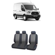 Huse scaune din piele Ford Transit 3 locuri (2+1) 2013 - 2021