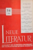 Neue Literatur. Zeitschrift des Schriftstellerverbandes der Sozialistischen Republik Rum&auml;niens. 19. Jg., Heft 3-4, 1968