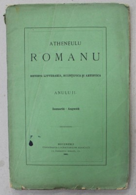 Atheneulu Romanu Revista literaria stiintifica si artistica -BUC. 1869 foto