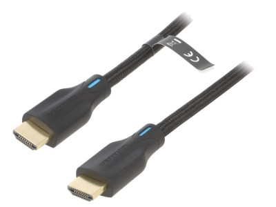 Cablu HDMI 2.1 Textil Negru foto