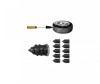 Kit Reparatie Rapida Anvelope Auto/Biciclete, 10 Suruburi Vulcanizare ALM - Urgenta, Universal