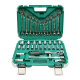 Trusa chei tubulare 8-32mm si chei fixe combinate 8-19mm, 1/2 antrenor cu clichet 37 piese Breckner Germany