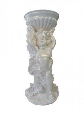 Statueta decorativa, Ingeras, Alb, 50 cm, GXL0144 foto