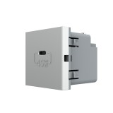 Cumpara ieftin Modul priza USB-C Livolo 45W, gri, &icirc;ncarcare rapida, serie noua