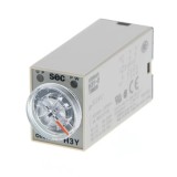 Timer electronic de 0,5&divide;10 secunde DPDT 250VAC/5A 24VDC cu soclu -10&divide;50&deg;C PIN: 8