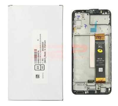 LCD+Touchscreen cu Rama Samsung Galaxy M23 5G / M236 BLACK Original Service Pack foto