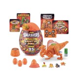 Figurina surpriza in ou, Smashers, Mega Light Up Dino, Galben, 21 cm