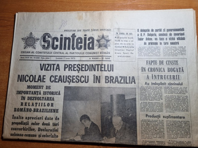 scanteia 7 iunie 1975-ceausescu vizita in brazilia foto