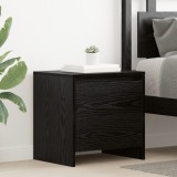 vidaXL Dulap de noapte Stejar negru 45 x 34 x 44.5 cm Lemn compozit