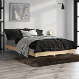 VidaXL Cadru pat fără saltea stejar sonoma 120x190 cm, lemn prelucrat