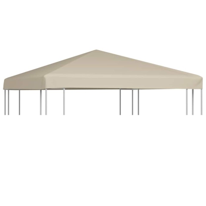 Acoperis de pavilion, bej, 3 x 3 m, 310 g/m&sup2;