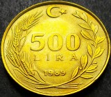 Cumpara ieftin Moneda 500 LIRE - TURCIA, anul 1989 * cod 1178 A = A.UNC, Europa