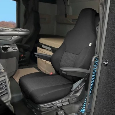 Husa scaun camion dedicata pentru scaun sofer MAN TGX II (dupa 2020&amp;gt;) 1buc Negru/Gri Garage AutoRide foto