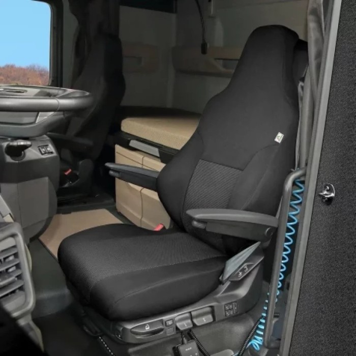 Husa scaun camion dedicata pentru scaun sofer MAN TGX II (dupa 2020&gt;) 1buc Negru/Gri Garage AutoRide