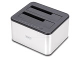 Stație de andocare DIGITUS USB 3.0 DA-71540-2 neagră și argintie