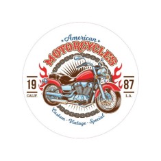 Abtibild &quot;AMERICAN MOTORCYCLES&quot; Cod: TAG 036 / T2 Automotive TrustedCars