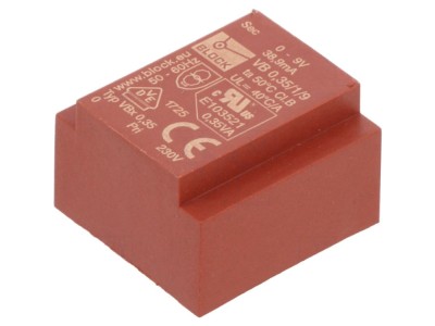 Transformator PCB 230VAC 9V &amp;icirc;ncapsulat foto