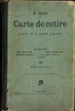 1713SPN A treia Carte de cetire pentru elevii școalei poporale de Nicolae Ștef, Iosif Moldovan, Nicolae Boșcaiu, Iuliu Grofșorean, Petru Vancu 1905