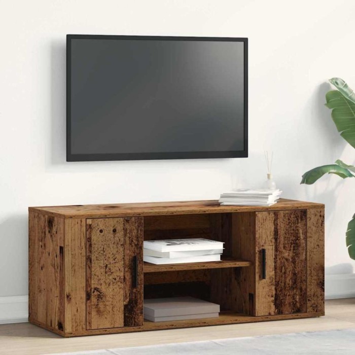 vidaXL Dulap TV Lemn vechi 100 x 35 x 40 cm Lemn compozit