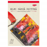 Bloc Panza Pictura A3 Daco, 10 File, 300 g/m&sup2;, Bloc 10 Panze pentru Pictura, Bloc pentru Picturi in Ulei si Acril, Bloc de Desen pentru Culori Acrilic