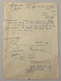 Domokos Geza - document vechi - manuscris, semnatura olografa