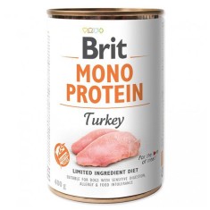 Conserva Brit Mono Protein Turkey, 400 g foto