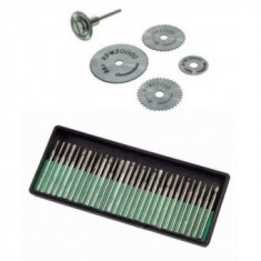 Kit Set Disc freza debitat metal ,6 piese + Set Freze diamantate biax 30 piese foto