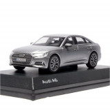 Macheta auto Audi A6 gri 2018, 1:43 Spark Dealer edition