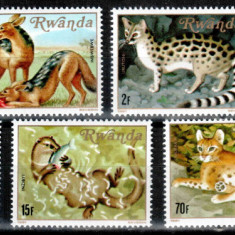 Ruanda Rwanda 1981, Mi #1119-1126**, fauna, animale salbatice, MNH, cota 13 €!