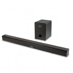 Soundbar 2.1 Akai, 70 W, Bluetooth, USB, HDMI, Aux in, radio FM, afisaj LED, telecomanda, Negru foto