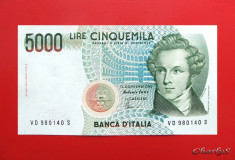 ITALIA - 5.000 Lire 1985 - aUNC foto