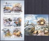 DB1 Fauna Foci Mozambic MS + SS MNH, Nestampilat