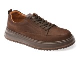 Pantofi sport GRYXX maro, BS4150, din nabuc