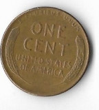 Moneda 1 cent 1956 D - SUA, America Centrala si de Sud, Cupru (arama)