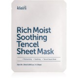 Klairs Rich Moist Soothing Tencel Sheet Mask mască textilă calmantă cu efect de hidratare 25 ml