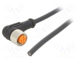 Cablu M12 4 PIN unghi 2m 250VAC 4A LUTRONIC