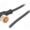 Cablu M12 4 PIN unghi 2m 250VAC 4A LUTRONIC
